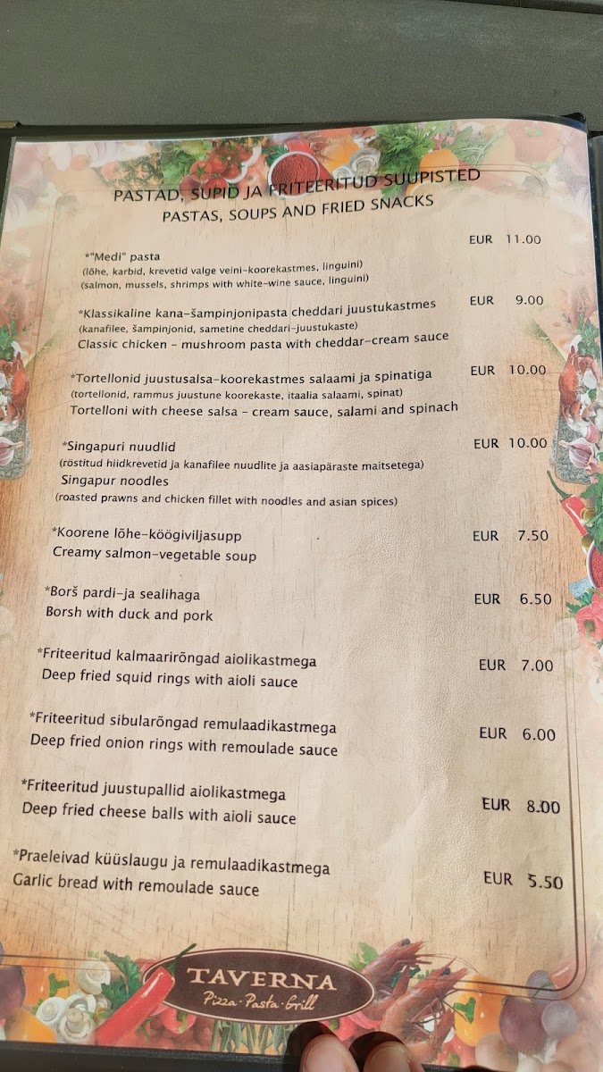 Menu Taverna Pizzeria-2