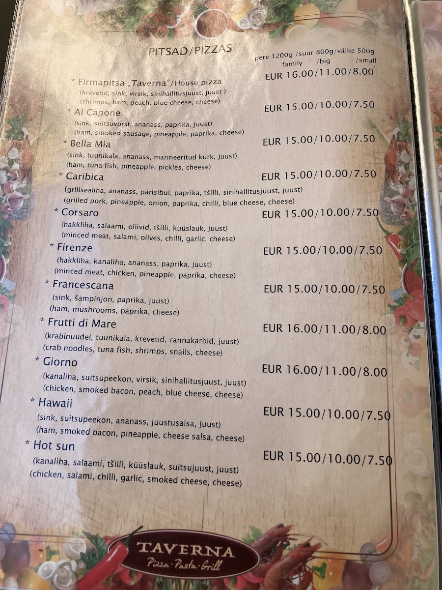 Menu Taverna Pizzeria-7