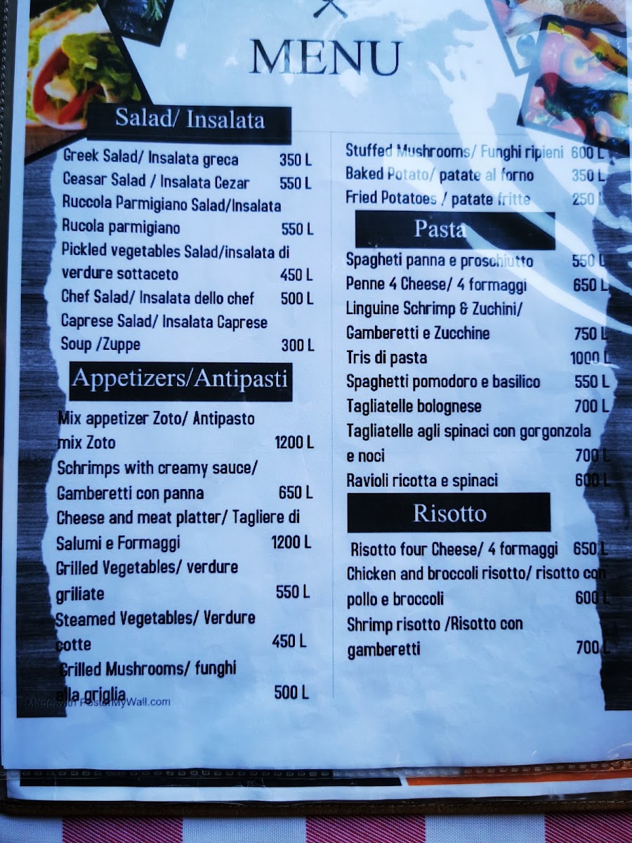 Menu Taverna Zoto - Traditional Albanian Food-3