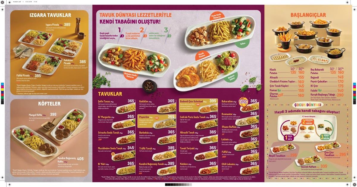Menu Tavuk Dünyası Görükle Cadde-1