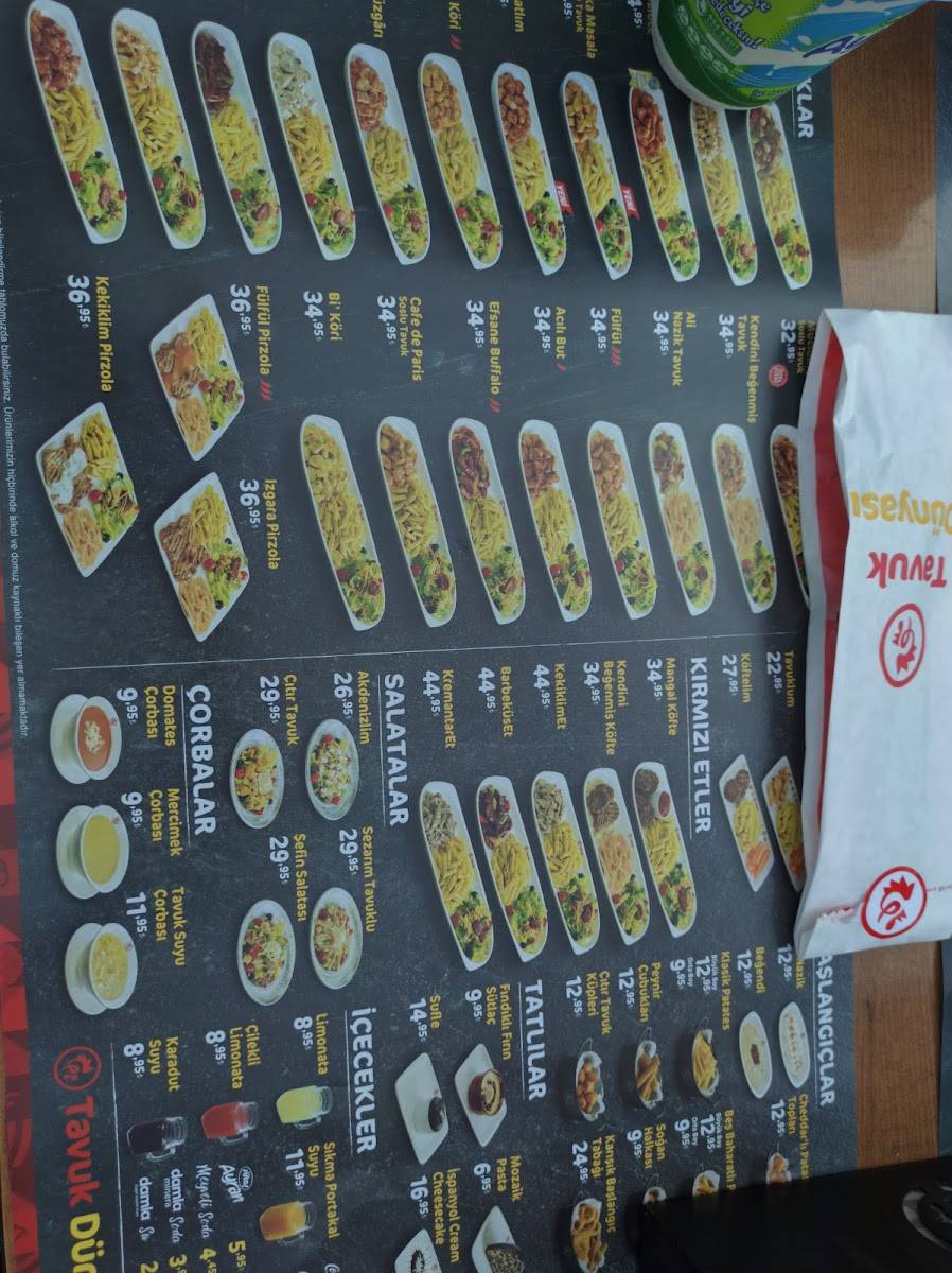 Menu Tavuk Dünyası Görükle Cadde-4