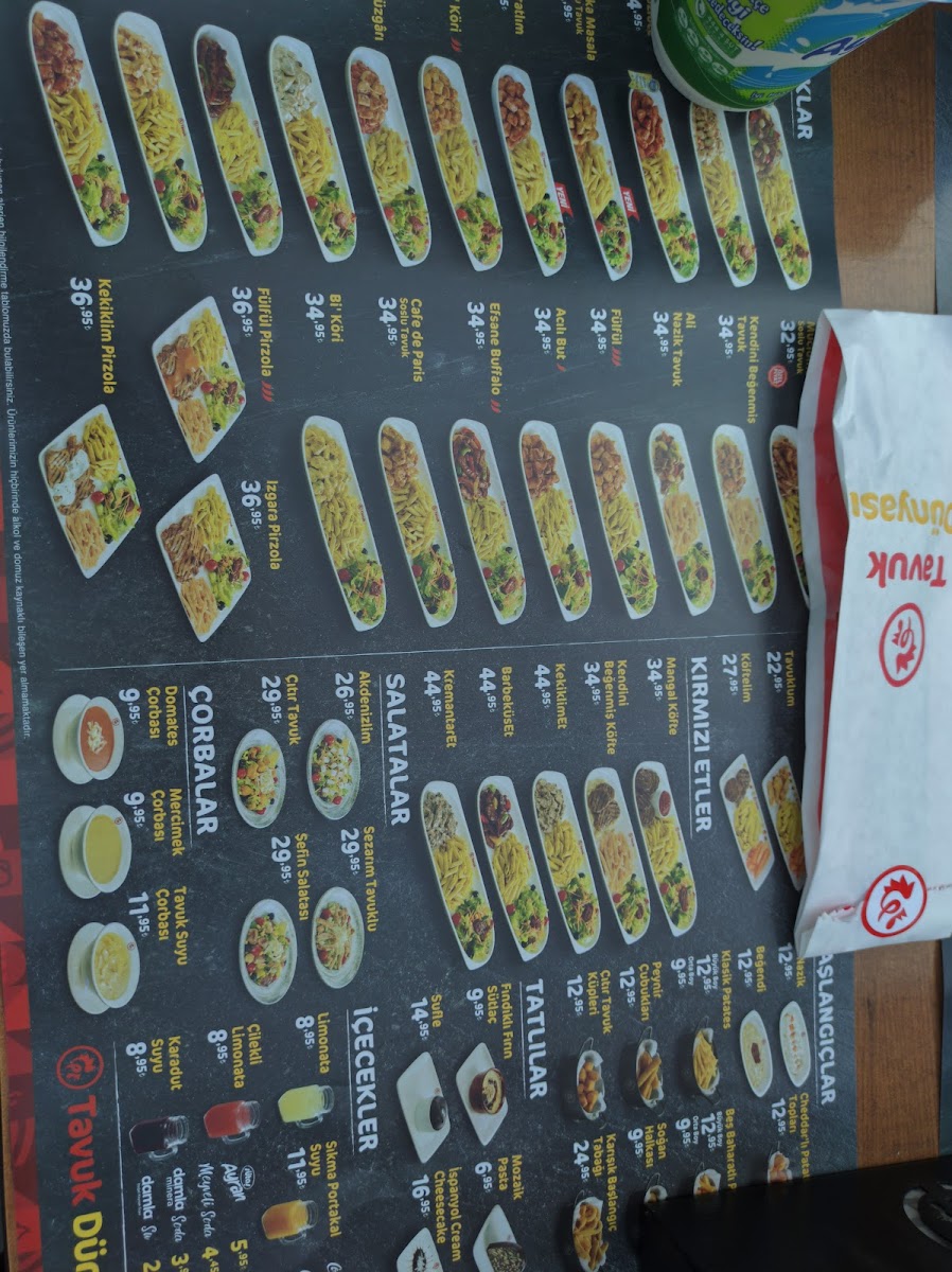 Menu Tavuk Dünyası Görükle Cadde-5