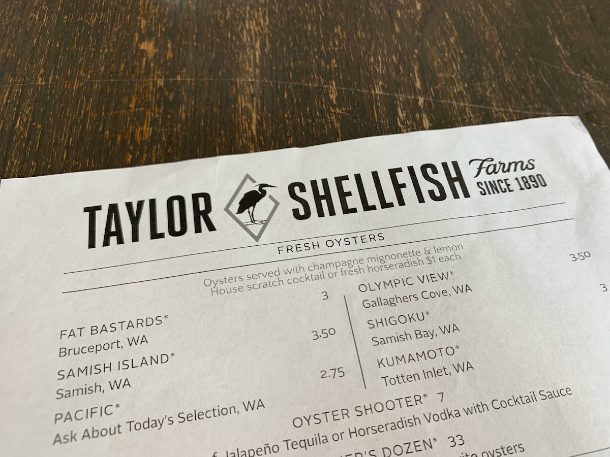 Menu Taylor Shellfish Oyster Bar-3