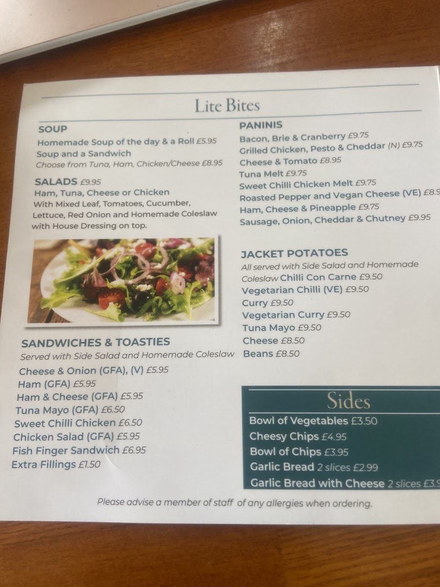Menu Taylor's Cafe Bar-4