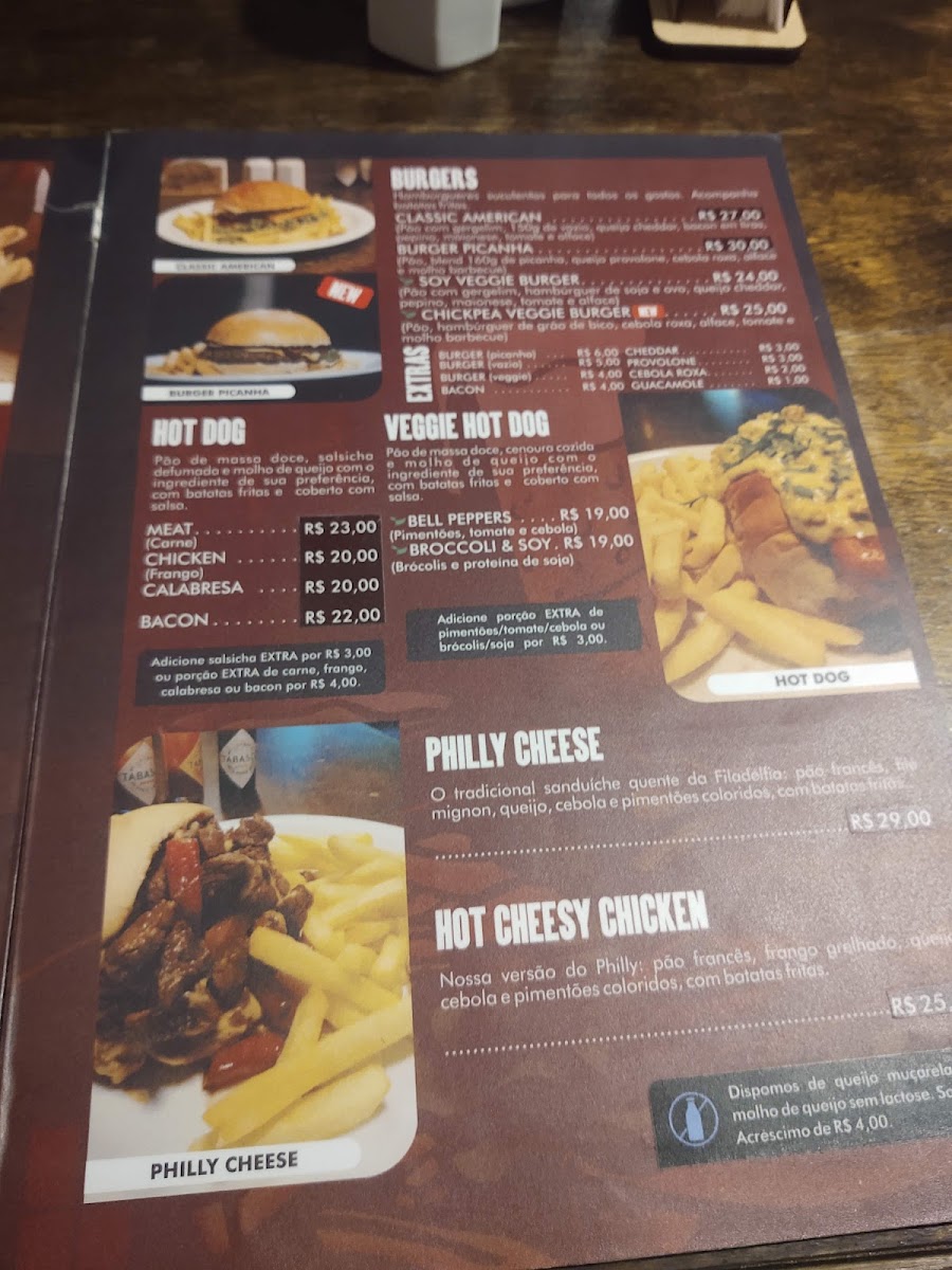 Menu Taylor's Pub-10