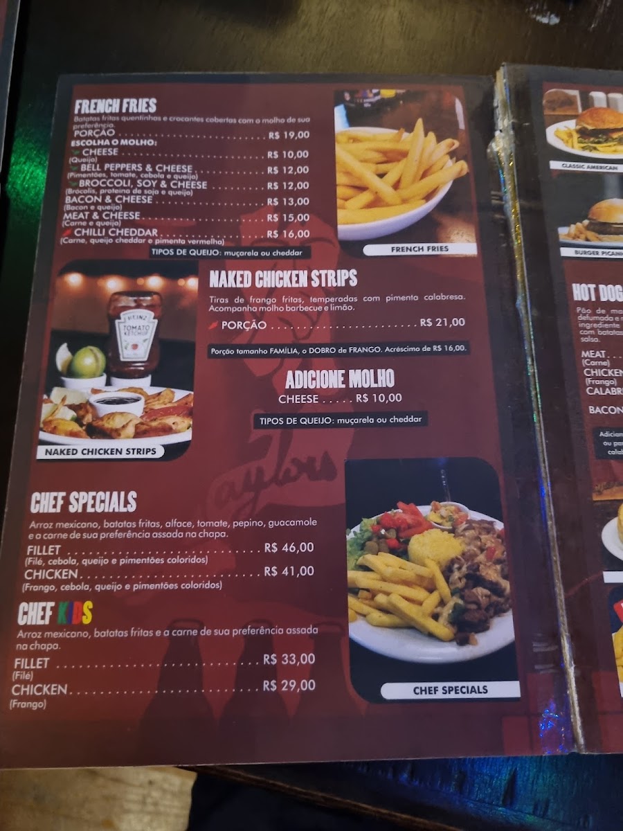 Menu Taylor's Pub-6