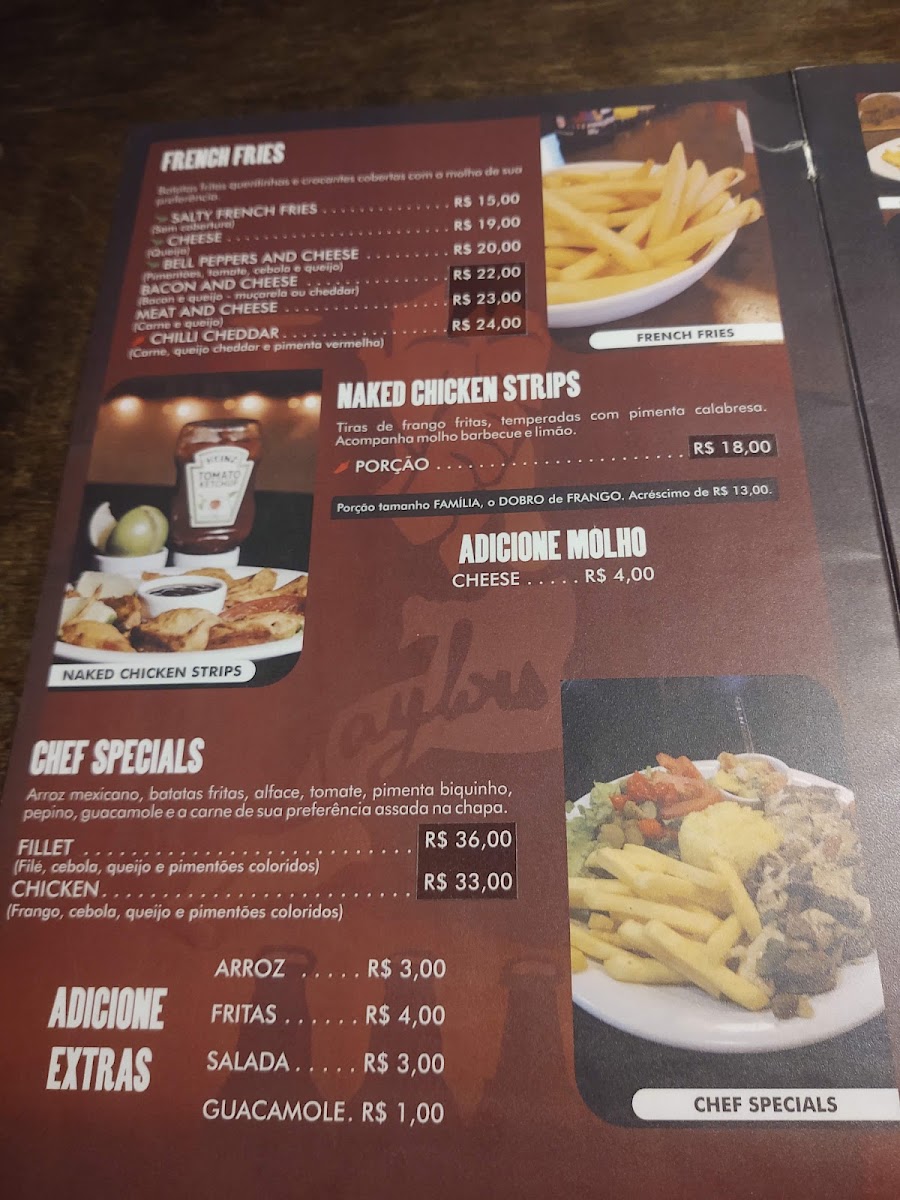 Menu Taylor's Pub-8