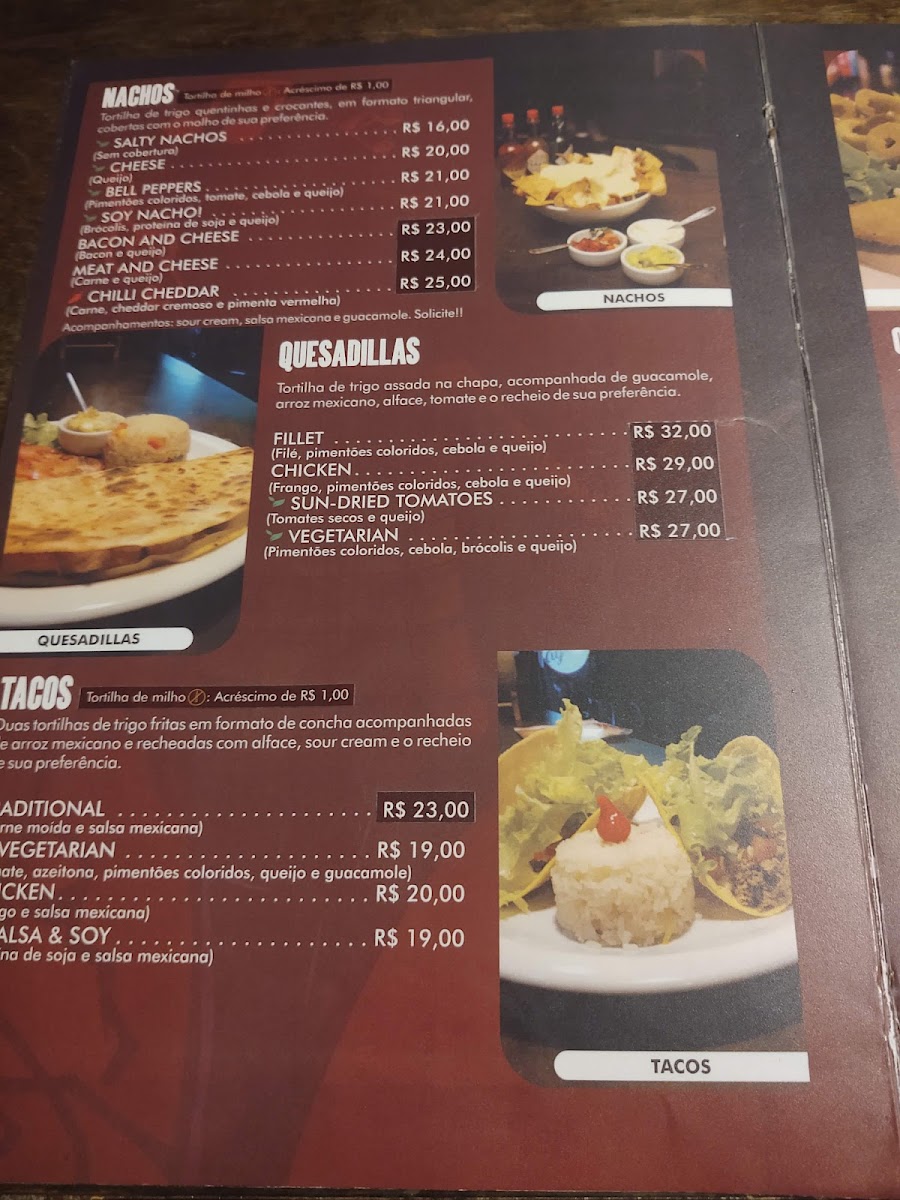 Menu Taylor's Pub-9