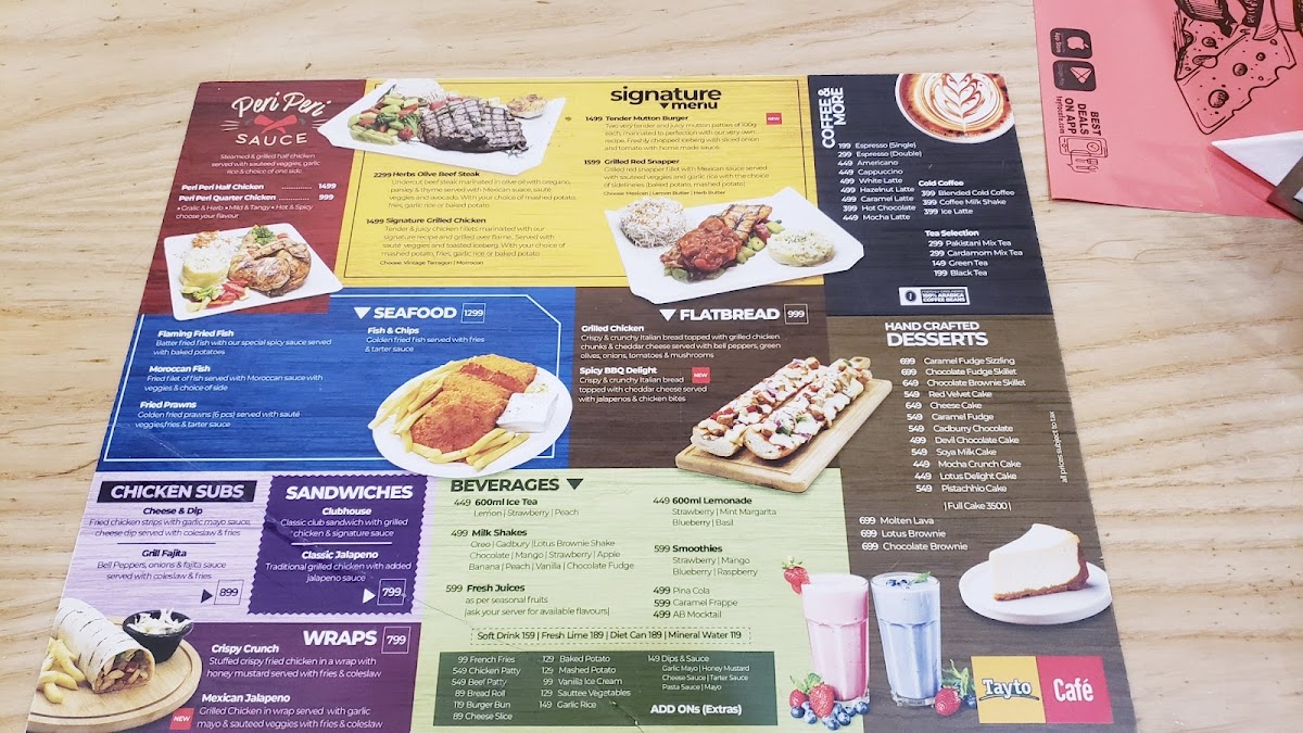 Menu Tayto - Centaurus Mall-1