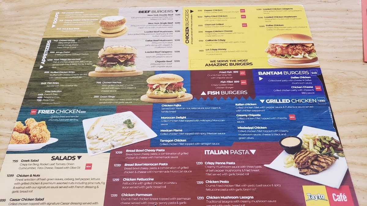 Menu Tayto - Centaurus Mall-4