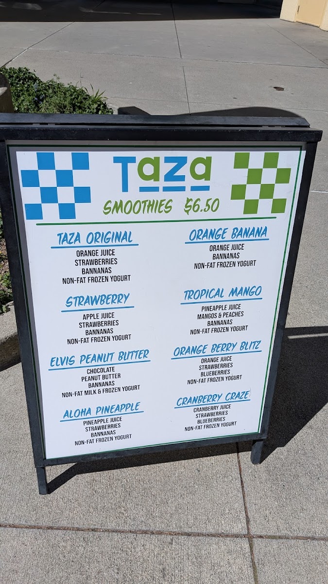 Menu Taza Smoothies And Wraps-1
