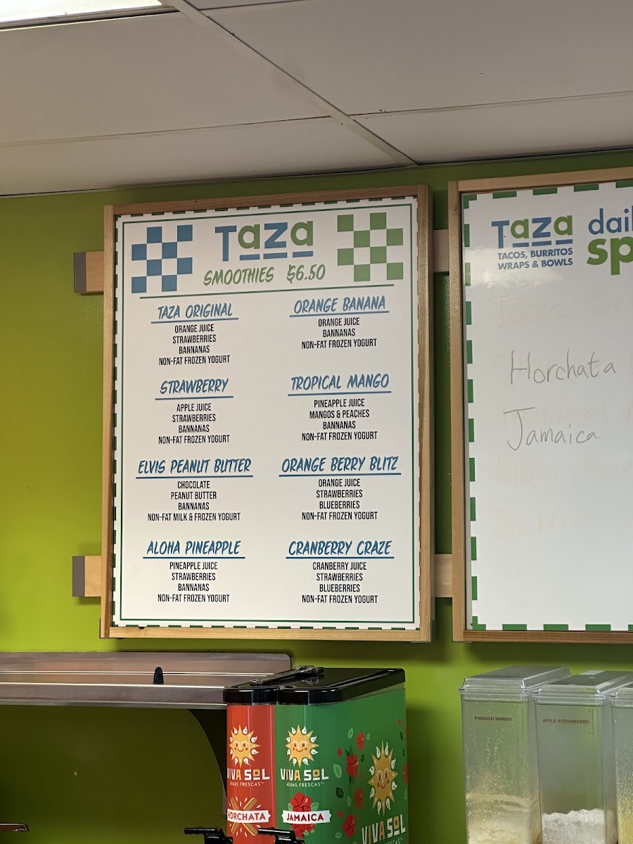 Menu Taza Smoothies And Wraps-5