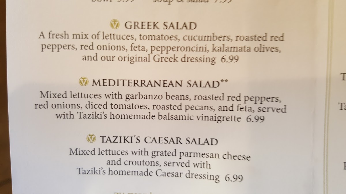 Menu Taziki's Mediterranean Cafe - Brentwood-3