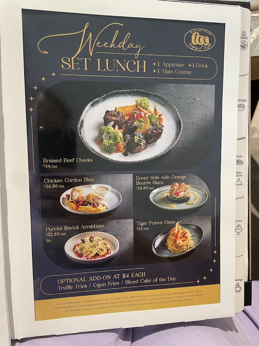 Menu Tcc - The Connoisseur Concerto (The Pier)-1