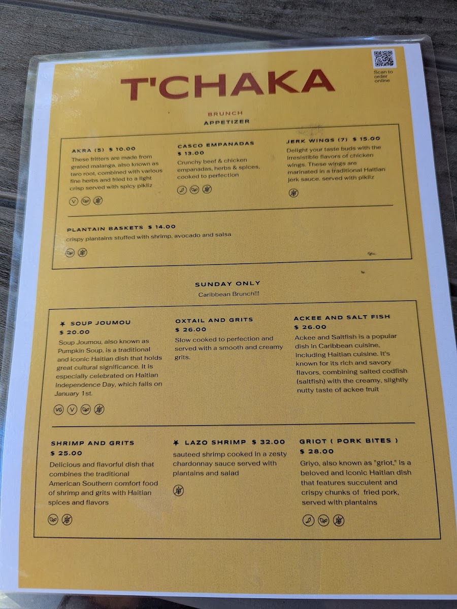 Menu T'chaka A Taste Of Haiti-3