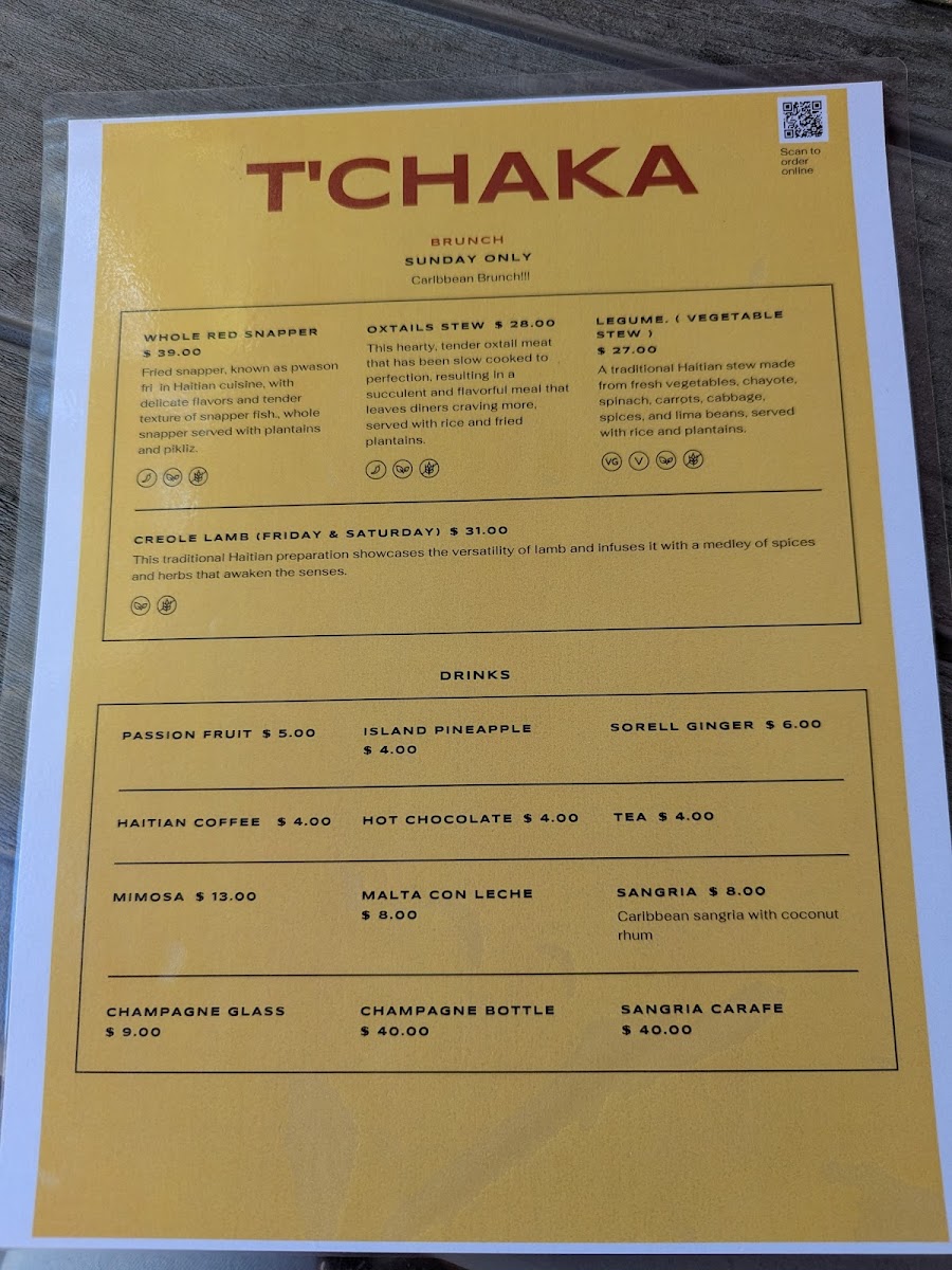 Menu T'chaka A Taste Of Haiti-4