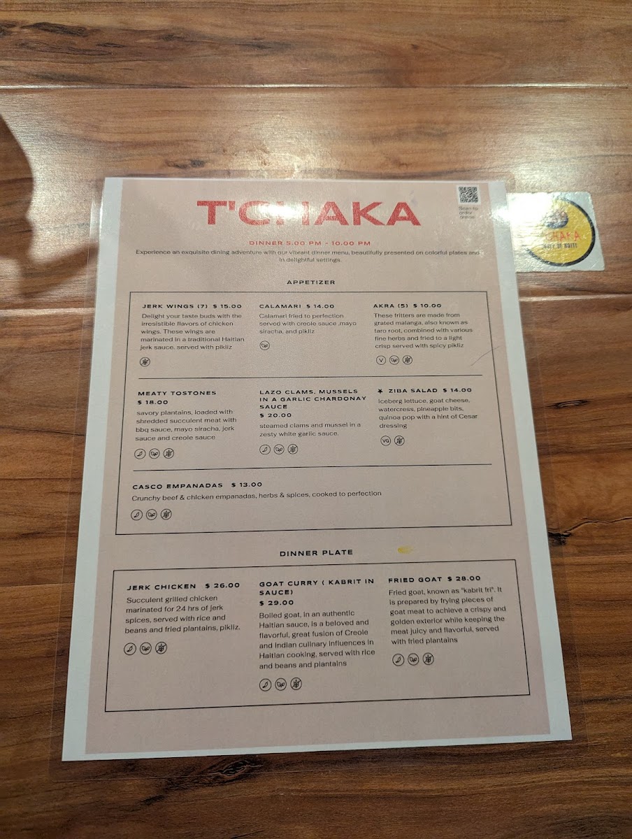 Menu T'chaka A Taste Of Haiti-9