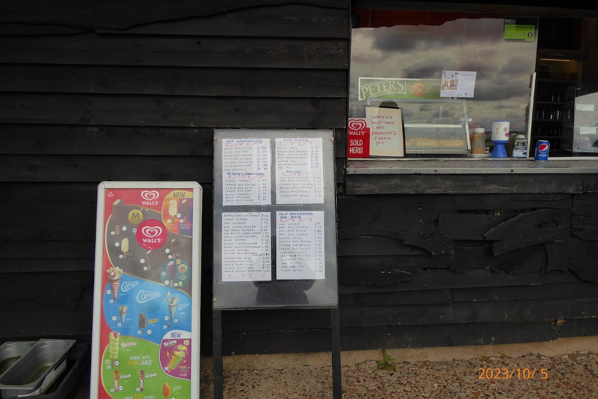 Menu Tea Hut Epsom Downs-2