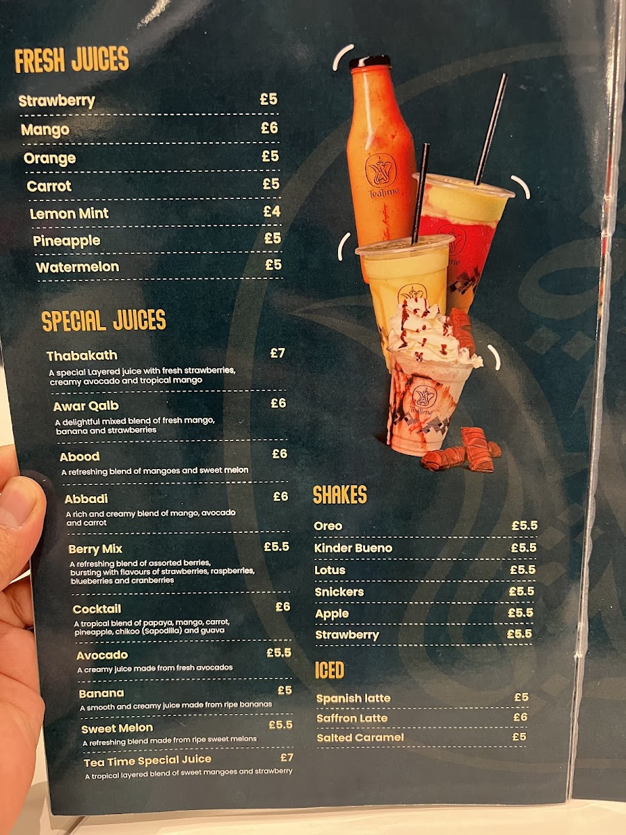 Menu Tea Time Leicester-1