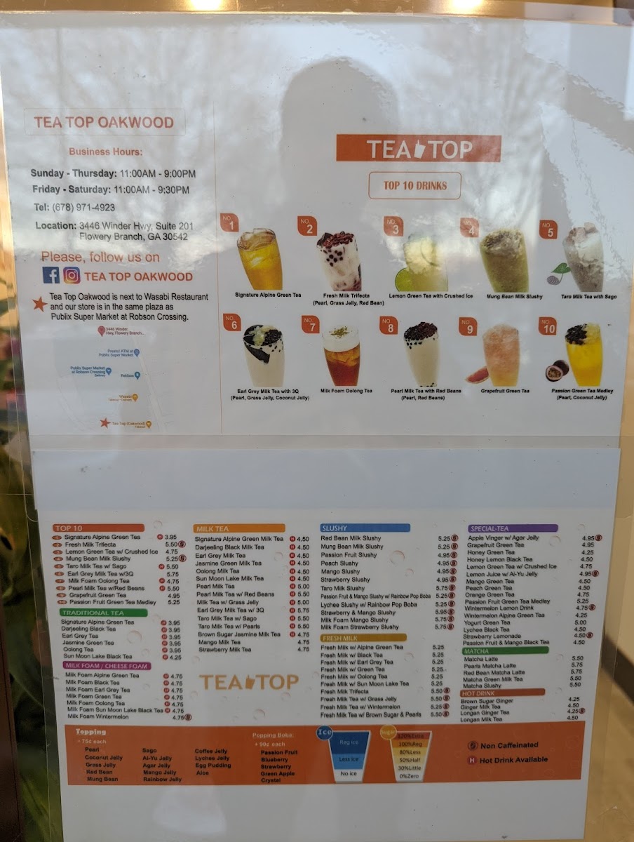 Menu Tea Top (Oakwood)-8