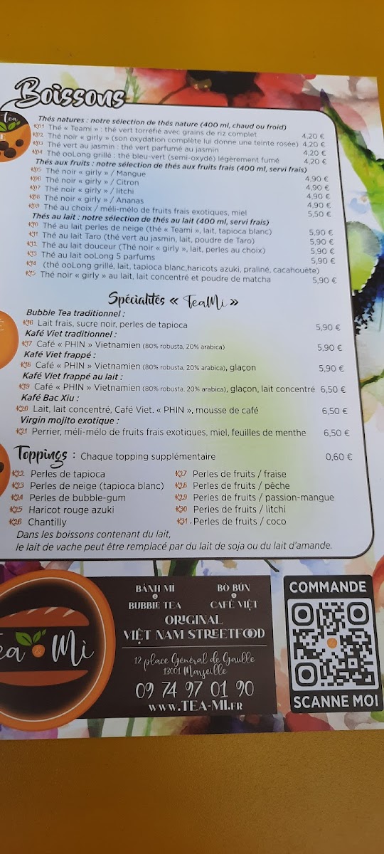 Menu Tea&mi-5