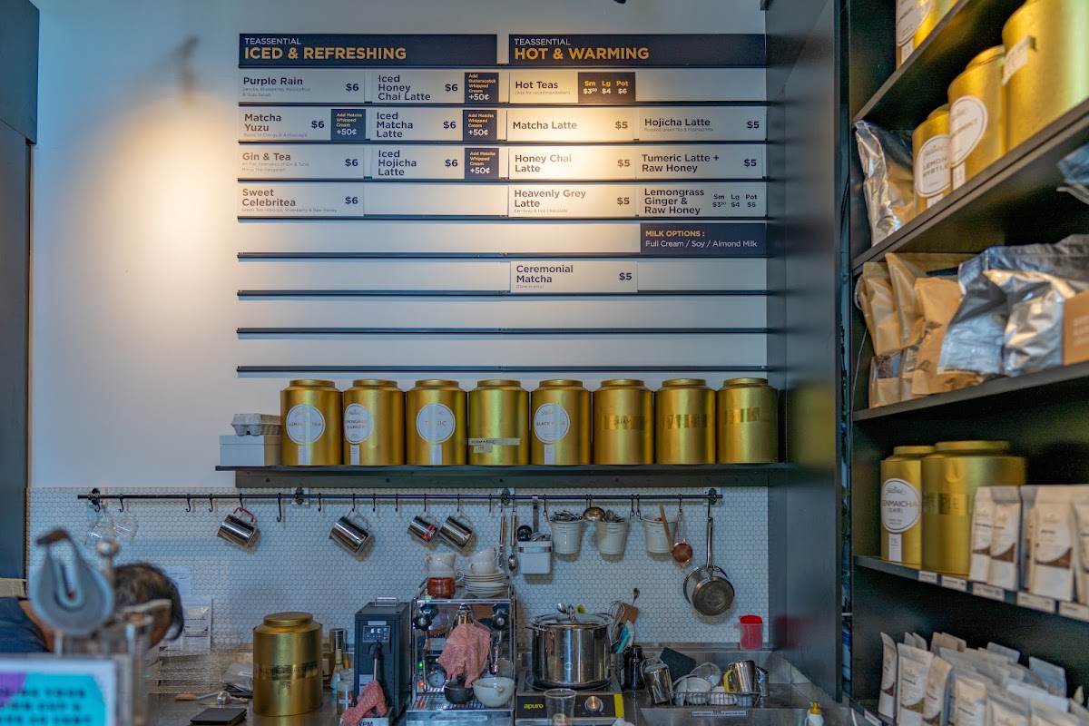 Menu Teassential Tea Store & Brew Bar-1