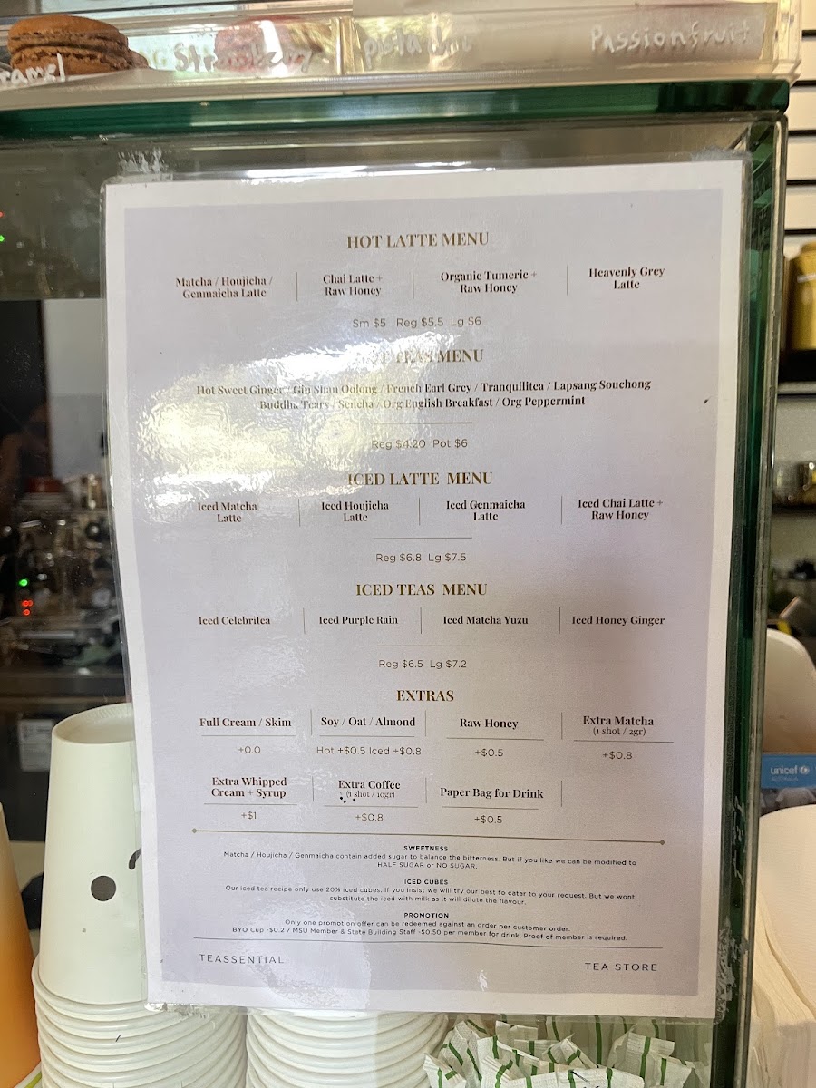 Menu Teassential Tea Store & Brew Bar-2
