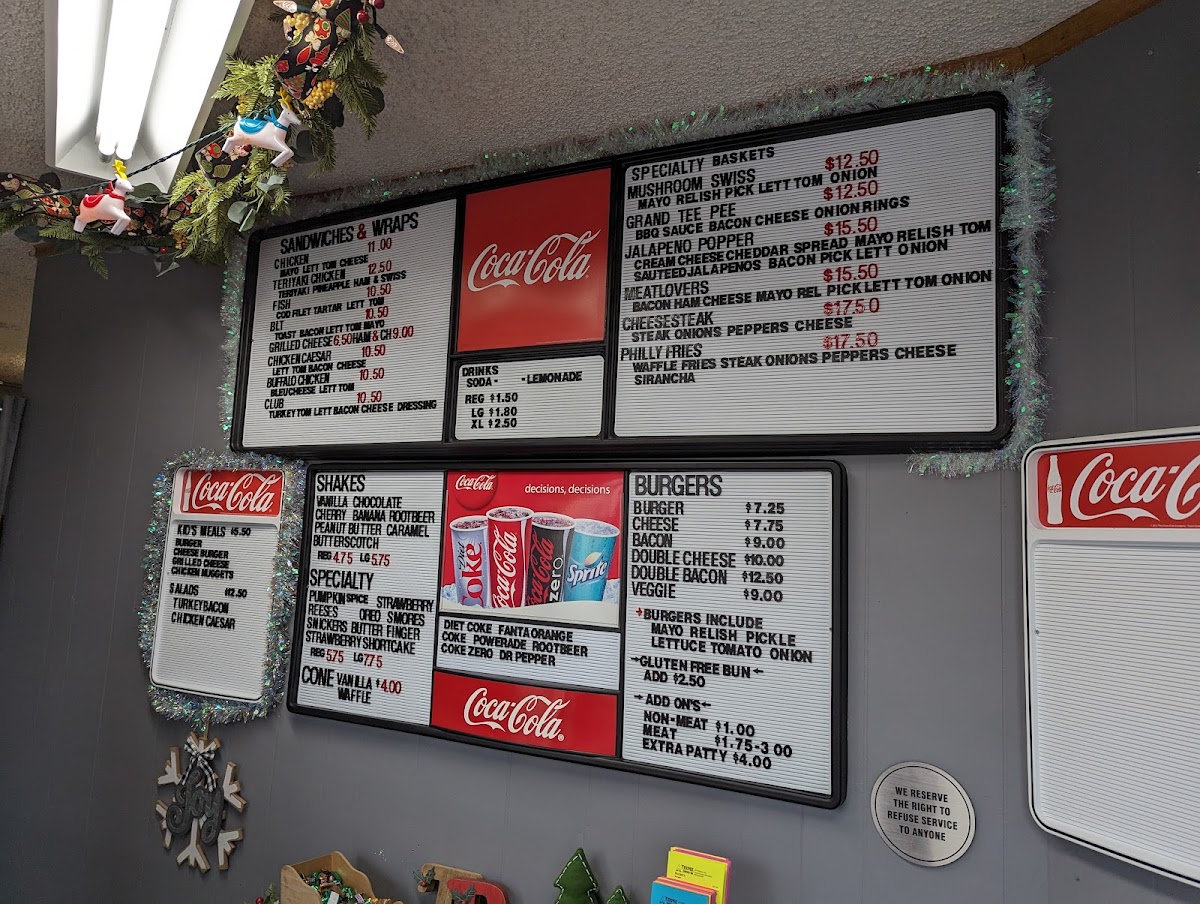 Menu Teepee Drive-In-2