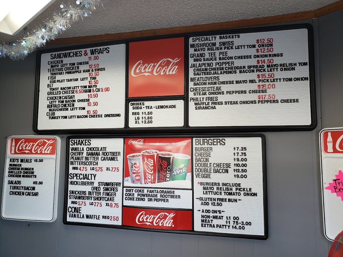 Menu Teepee Drive-In-3