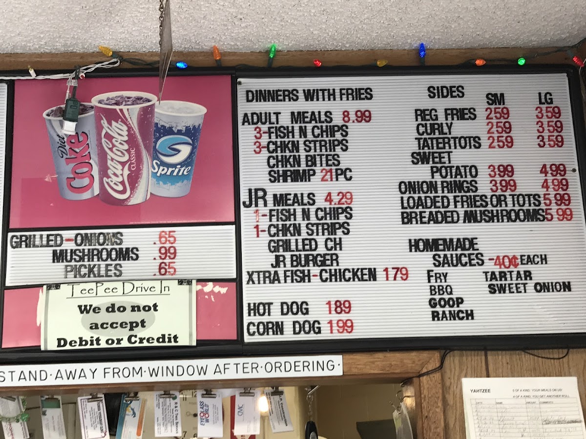 Menu Teepee Drive-In-4