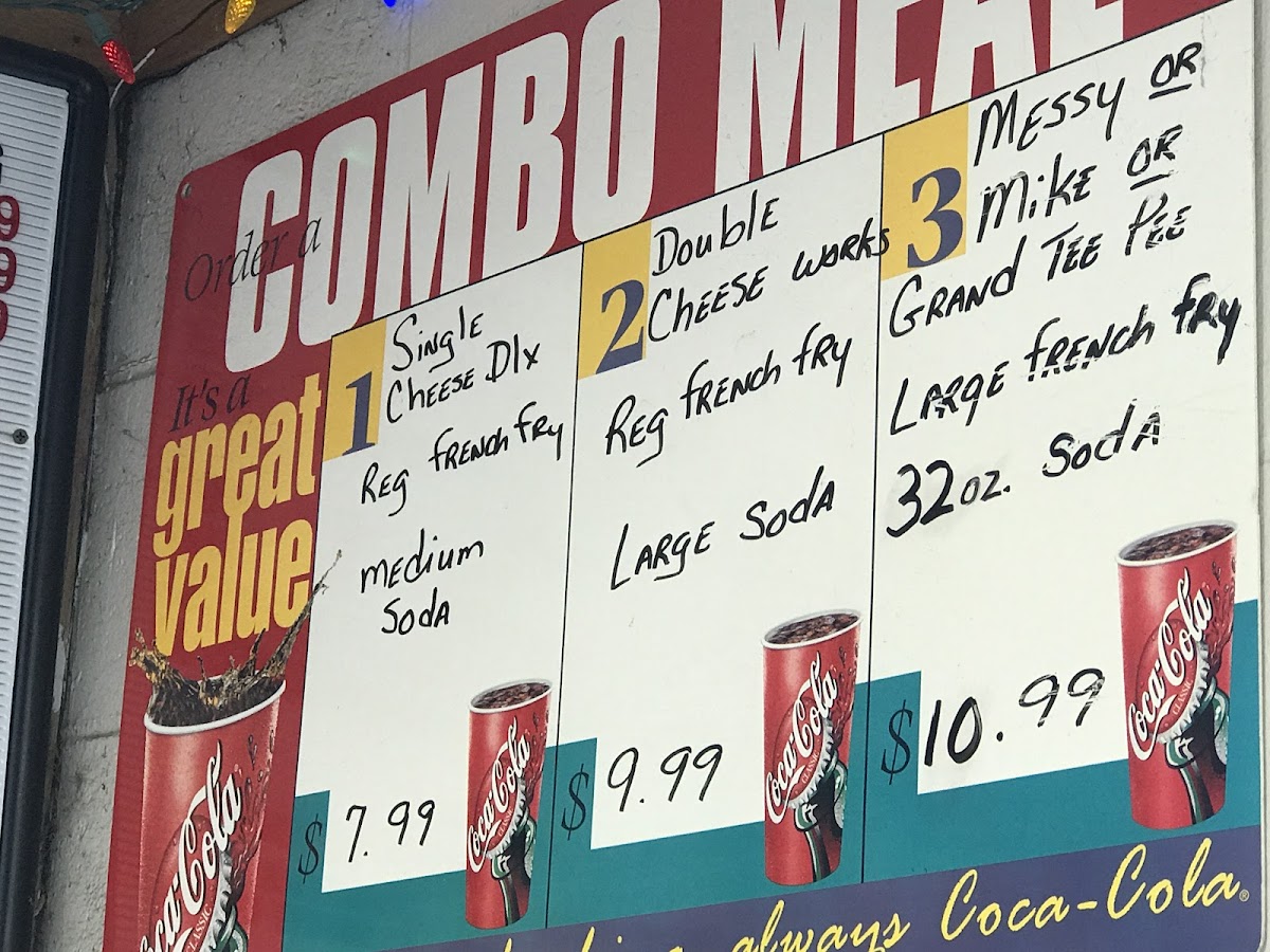 Menu Teepee Drive-In-8