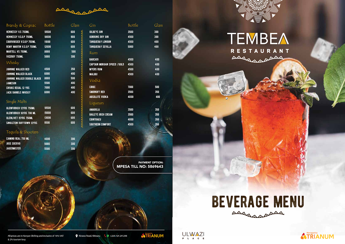 Menu Tembea Restaurant By Trianum-2