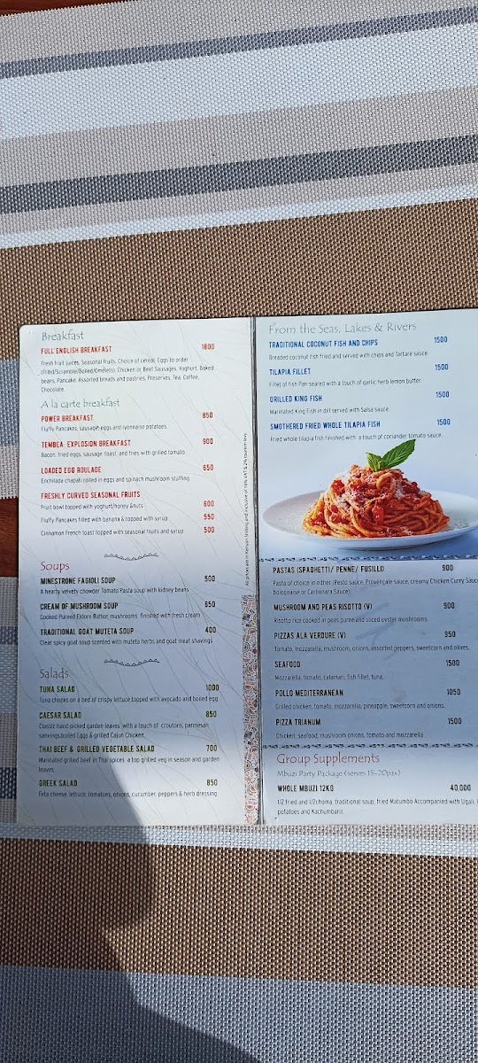 Menu Tembea Restaurant By Trianum-5