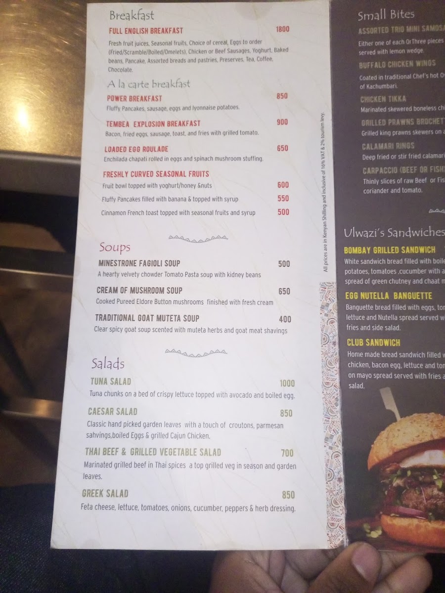 Menu Tembea Restaurant By Trianum-6