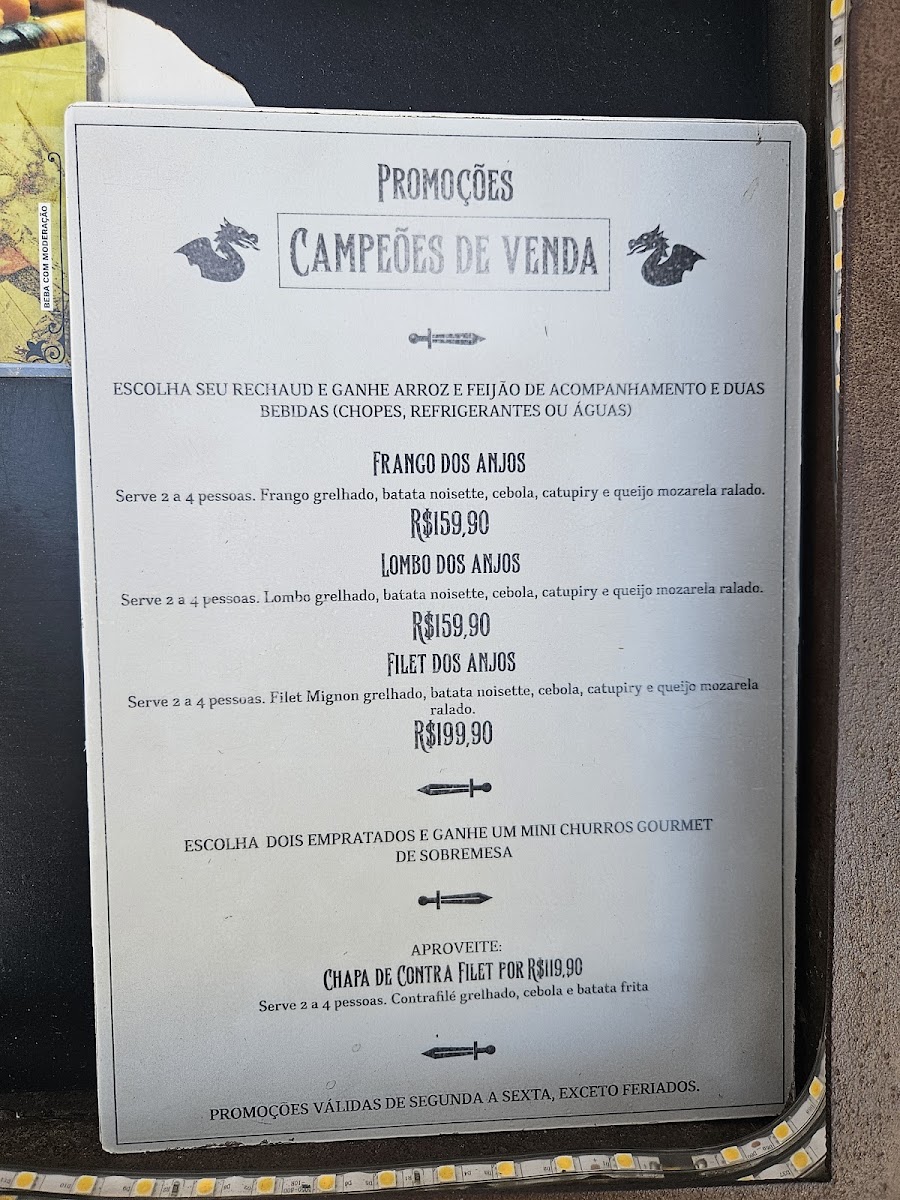 Menu Templário, Restaurante E Choperia-1