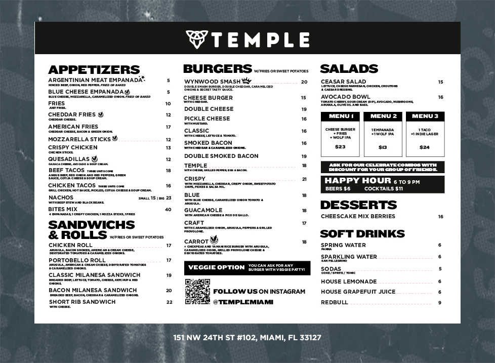 Menu Temple Wynwood-2