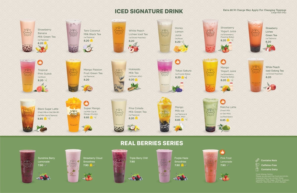 Menu Ten Ren's Tea-2
