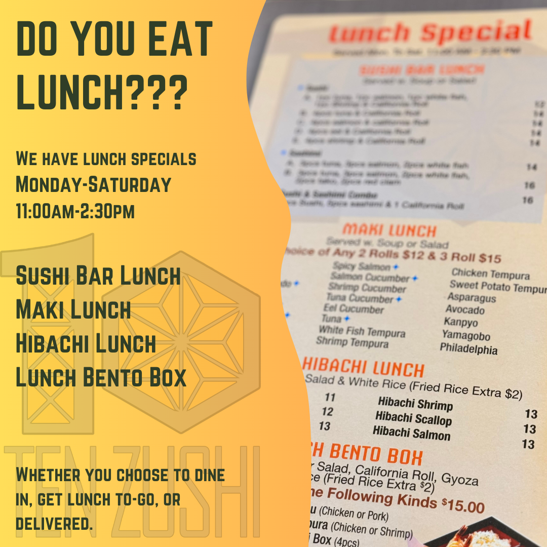 Menu Ten Zushi Japanese & Thai-1