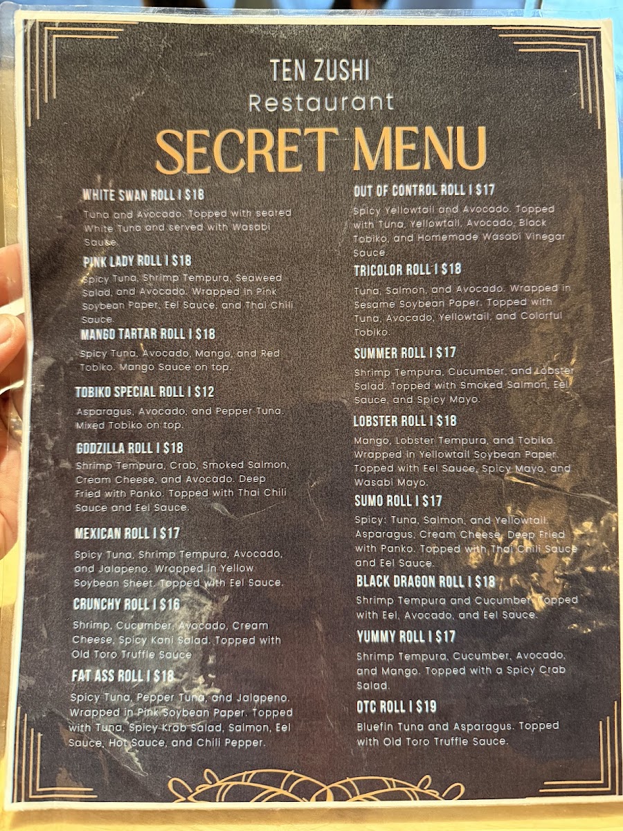Menu Ten Zushi Japanese & Thai-3