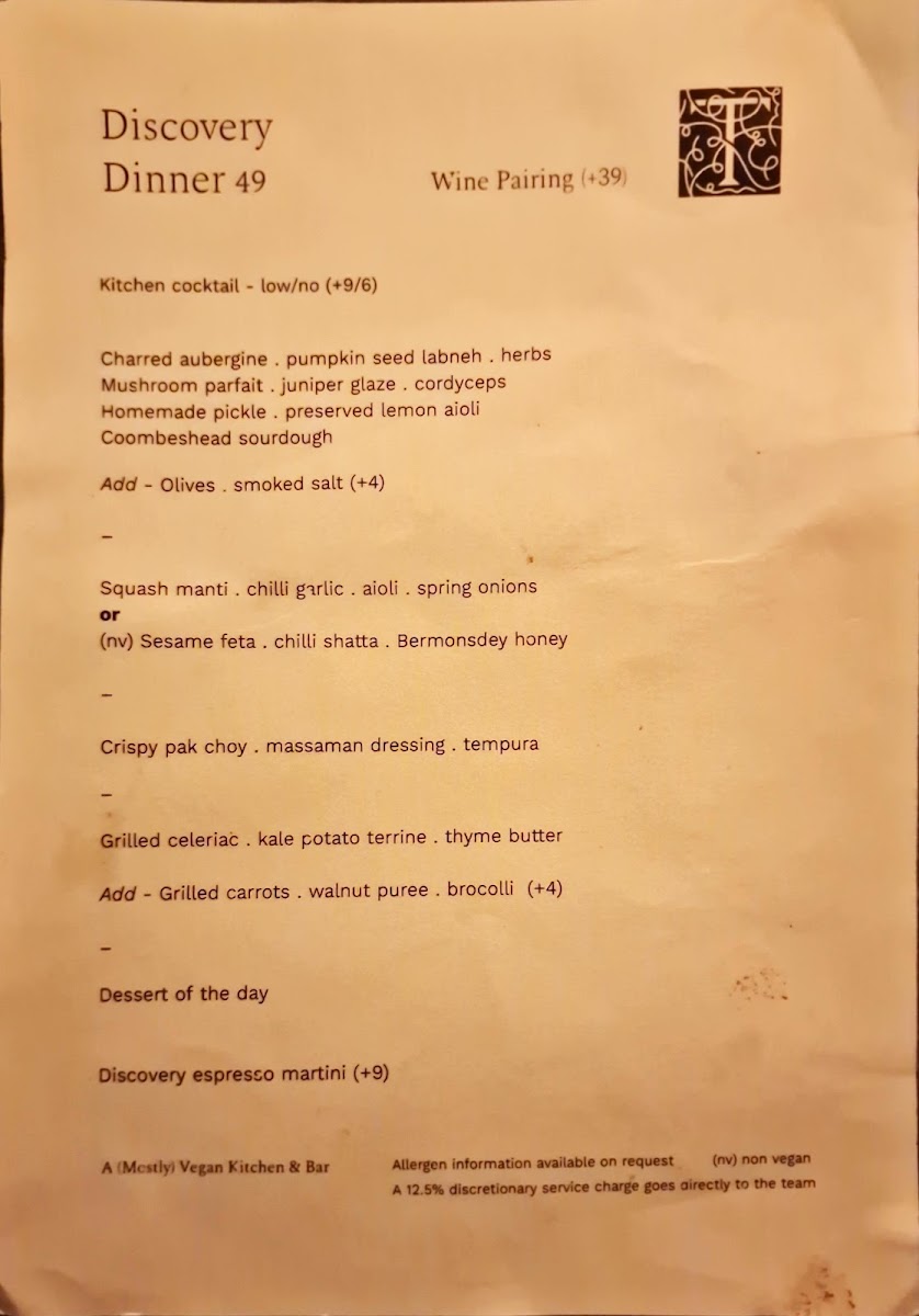 Menu Tendril - A (Mostly) Vegan Kitchen & Bar-4