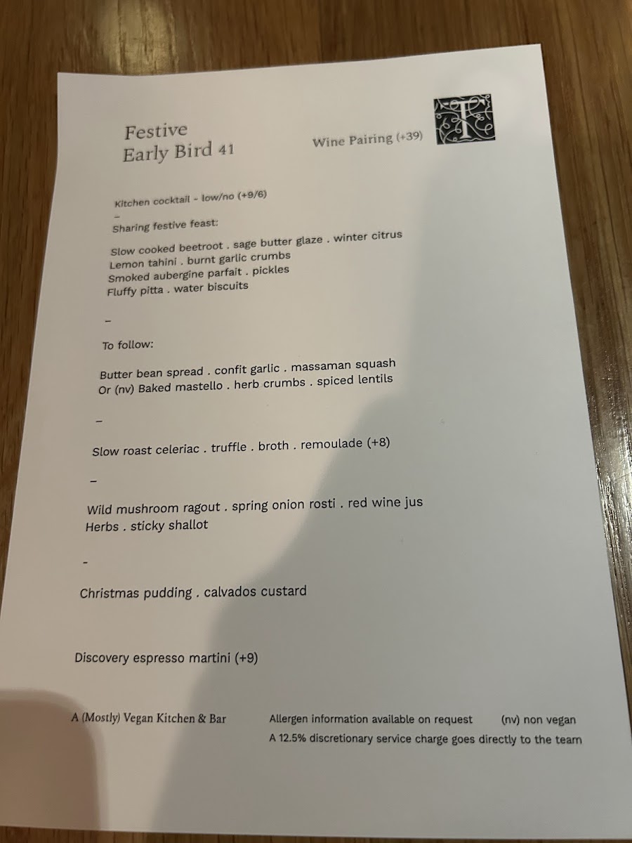 Menu Tendril - A (Mostly) Vegan Kitchen & Bar-8