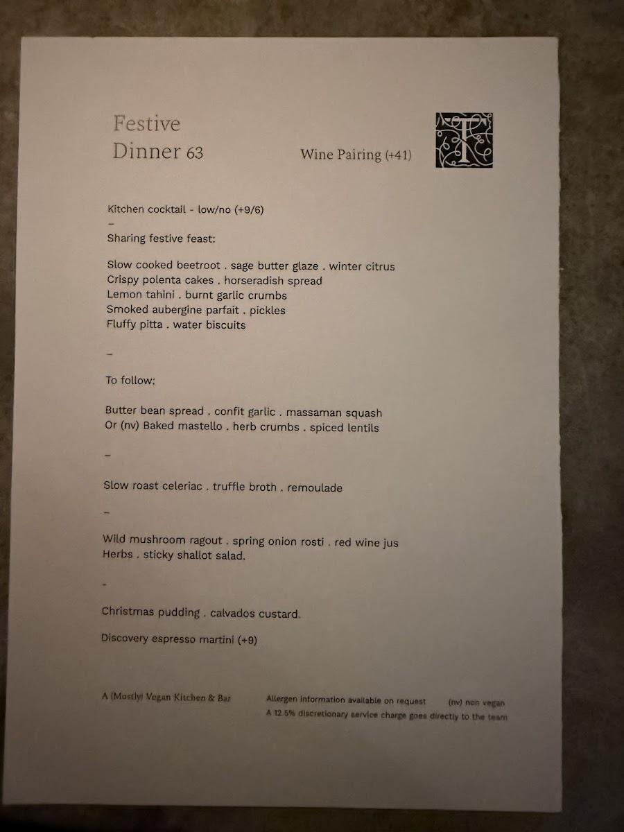Menu Tendril - A (Mostly) Vegan Kitchen & Bar-9