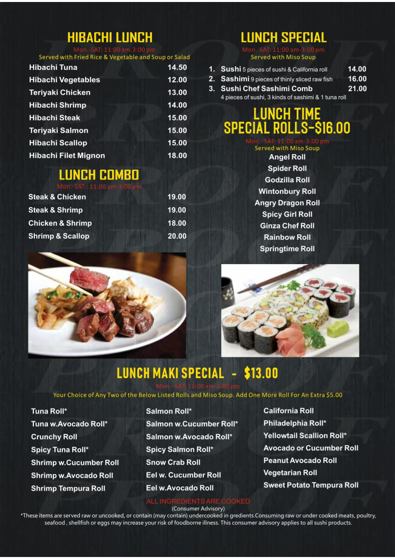 Menu Tengu Japanese Steakhouse-2