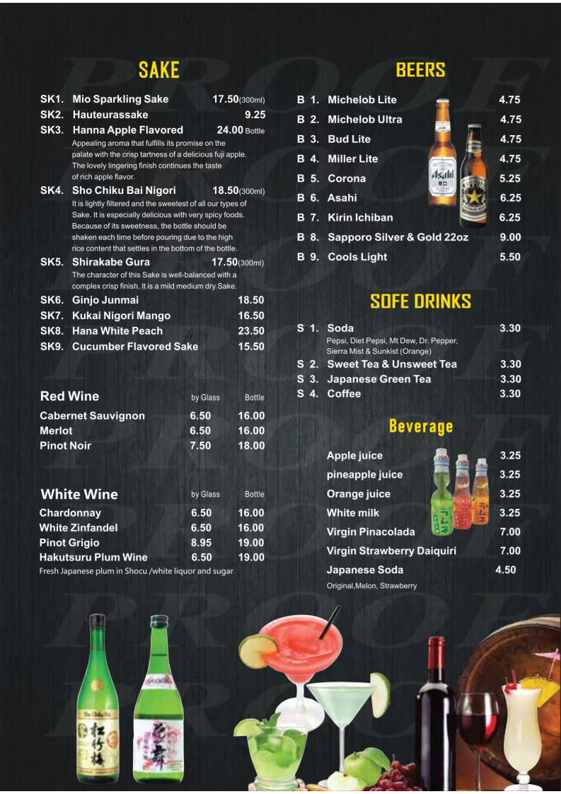 Menu Tengu Japanese Steakhouse-3