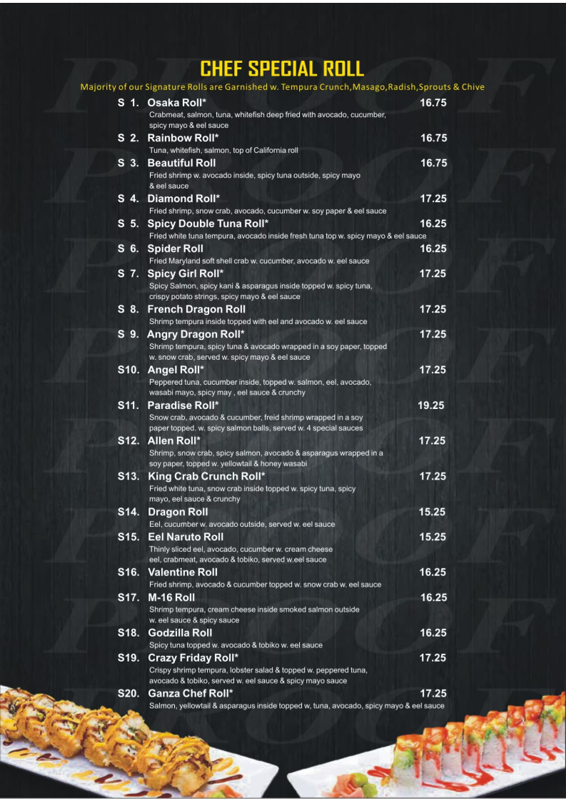 Menu Tengu Japanese Steakhouse-7