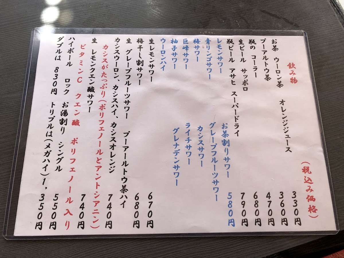 Menu Tenkaichi-1