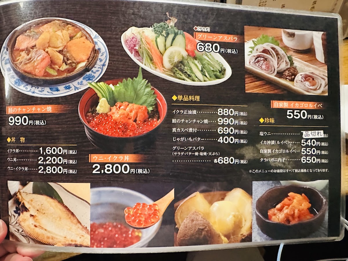 Menu Tenkin-2