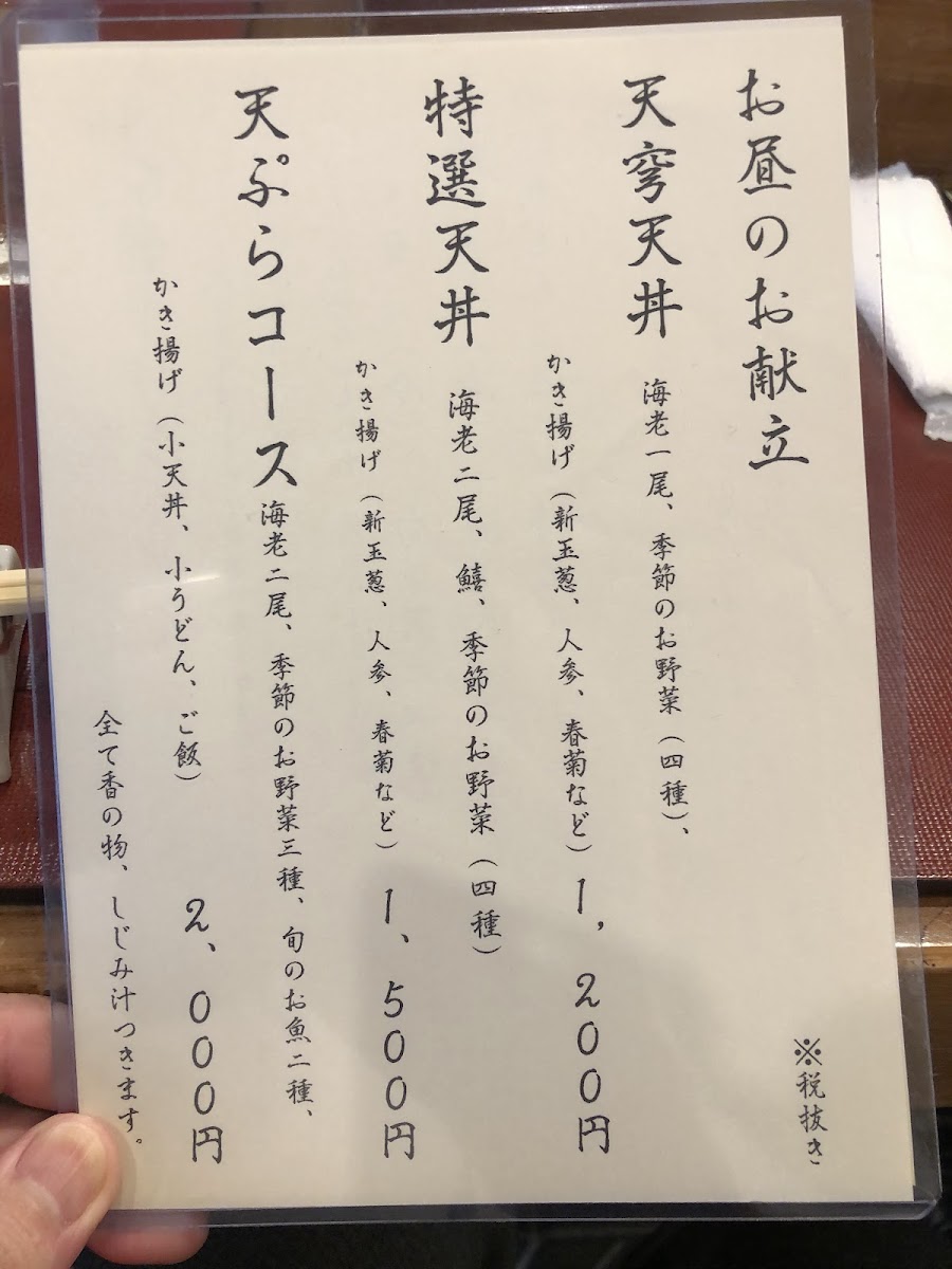 Menu Tenkyu Tempura-4