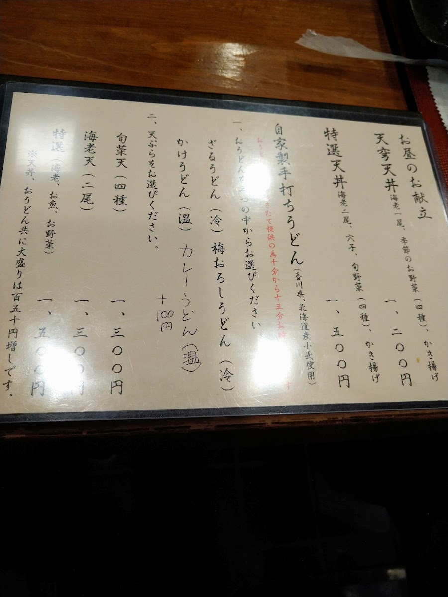 Menu Tenkyu Tempura-7