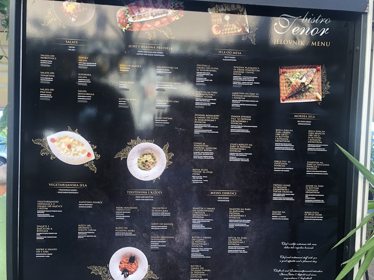 Menu Tenor-8